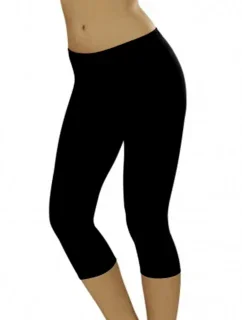 Dámske legíny Leggins short black - ITALIAN FASHION