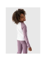 Dievčenské nohavice Regular Plain Sleeve Long Sleeve 4F Junior 4FJWAW24TLONF291-51S