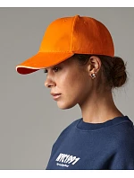 Beechfield B 20 6-panelová sendvičová čiapka „Athleisure“ 53.0020 čierna/limetkovozelená