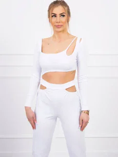 Sada s blúzkou top biela
