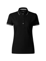 Jednofarebné polo tričko Perfection čierne