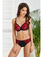 Dámska podprsenka Arianna Red with black - Jagoda