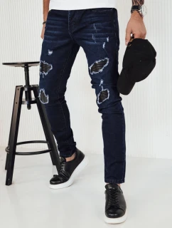 Pánske tmavomodré džínsové nohavice FashionStreet UX4142