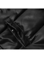 Teplá čierna dámska vesta z eko kože (D-3231-1) Teplá čierna dámska vesta z eko kože (D-3231-1)