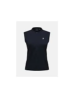 Dámske tričko PEAK PERFORMANCE W Mountainbreath Sleveless Polo, čierna farba