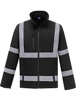 Yoko HVK 09 Hi-Vis softshellová bunda 79.VK09 čierna Yoko HVK 09 Hi-Vis softshellová bunda 79.VK09 čierna