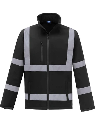 Yoko HVK 09 Hi-Vis softshellová bunda 79.VK09 čierna Yoko HVK 09 Hi-Vis softshellová bunda 79.VK09 čierna