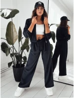 Dámske široké nohavice MADDIE black FashionStreet UY1836 Dámske široké nohavice MADDIE black FashionStreet UY1836