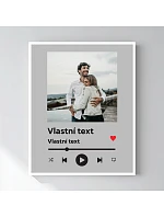 Personalizovaný magický fotorámik – 50x70 – hudobný prehrávač