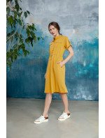 Dámske košeľové šaty Yellow S298 - Stylove