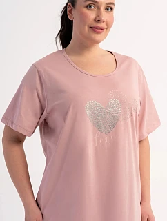 Dámska nočná košeľa s krátkym rukávom Love
