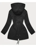 Čierno/žltá obojstranná dámska bunda parka (W703BIG)