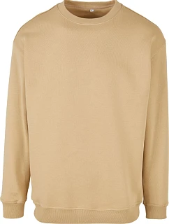 Build your Brand BY 075 Mikina z hrubej bavlny 56.0075 union beige