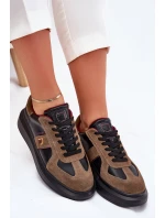 Skórzane Damskie Sneakersy Na Platformie Daniel Lopez Just Dare SS2D4001 Czarne