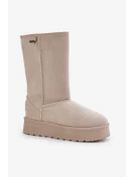 Snežnice s vysokou platformou Big Star OO274894 Light Beige