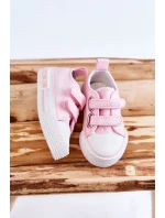 Dětské látkové tenisky se suchým zipem BIG STAR KK374077 Růžová Dětské látkové tenisky se suchým zipem BIG STAR KK374077 Růžová