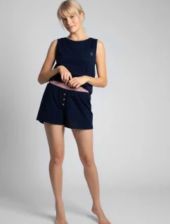 Dámske šortky na spanie LA017 námorn. modrá - LaLupa