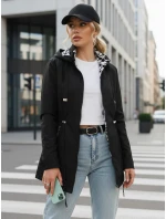 Dámska bunda parka s kapucňou čierna FashionStreet TY5570 Dámska bunda parka s kapucňou čierna FashionStreet TY5570