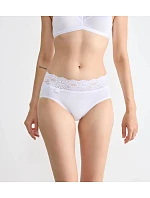 SLOGGI ROMANCE - Midi nohavičky z bavlny Supima® s čipkou Sloggi SLOGGI ROMANCE - Midi nohavičky z bavlny Supima® s čipkou Sloggi