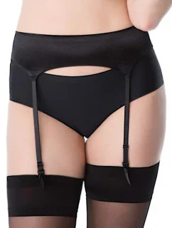 Podväzkový pás Orchid black - Julimex