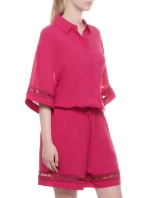 Dámska plážová košeľa 262732 4R338 01975 Cherry - Emporio Armani