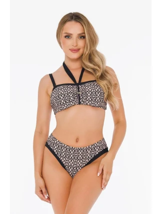 Dámske dvojdielne plavky Luxe 7 S939LX7 Béžová so vzorom - Self Dámske dvojdielne plavky Luxe 7 S939LX7 Béžová so vzorom - Self