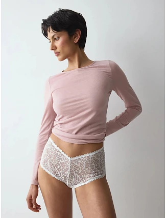 Vysoké nohavičky Pretty Modal Maxi v krémovej farbe Silk White – TRIUMPH Vysoké nohavičky Pretty Modal Maxi v krémovej farbe Silk White – TRIUMPH