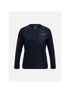 Mikina PEAK PERFORMANCE W Freelight Polartec Grid Crew, čierna
