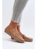 Dámske semišové mokasíny tmavobéžové Ranica Dámske semišové mokasíny tmavobéžové Ranica