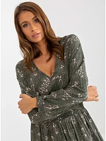 Šaty D73771M30365A v khaki farbe Šaty D73771M30365A v khaki farbe