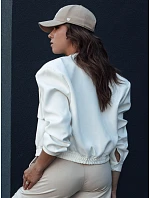 Dámska bunda bomber TY4305 off-white - FashionStreet