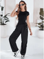 Dámske padákové nohavice DENWER black FashionStreet UY1666