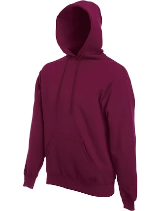 Fruit of the Loom Classic Hooded Sweat Mikina s kapucňou 16.2208 bordová