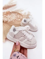 Buty Sportowe Sneakersy Dziecięce W Serduszka Białe Mirelle