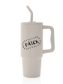 PÁTEK - béžový cestovní termohrnek 900 ml  