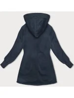 Tmavomodrá dlhá dámska mikina (AMG-321A)