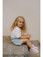 Dziecięce Wysokie Trampki Różowe Mona