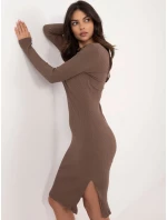 Šaty RV SK 9956.45 hnedé Šaty RV SK 9956.45 hnedé