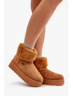 Big Star OO274A106 Snehové topánky na ťavej platforme s kožušinou Big Star OO274A106 Snehové topánky na ťavej platforme s kožušinou