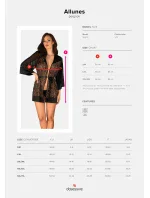 Dokonalý župan Allunes peignoir 2XL/3XL - Obsessive