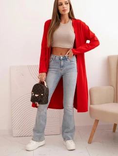 Dámsky bavlnený sveter 69522 červený - Kesi