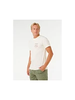 Pánske tričko RIP CURL Vaporcool Search 3 Stacks Tee, biele Pánske tričko RIP CURL Vaporcool Search 3 Stacks Tee, biele