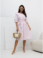 Šaty MI SK 32807 1.17P svetloružové
