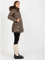 Dámska bunda NM KR H 898 79P tmavo hnedá