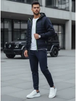 FashionStreet pánska tmavomodrá prešívaná prechodná bunda TX4392