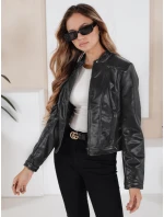 Dámska kožená bunda ramones black FashionStreet TY5205