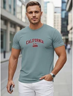 Pánske bavlnené tričko s potlačou „California petrol“ od FashionStreet NX5140R Pánske bavlnené tričko s potlačou „California petrol“ od FashionStreet NX5140R