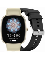 Dámske inteligentné hodinky GRAVITY GT18-7 béžový silikónový remienok + čierny remienok Dámske inteligentné hodinky GRAVITY GT18-7 béžový silikónový remienok + čierny remienok