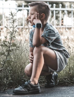 Klasyczne Dziecięce Buty Sportowe Czarne Marlin