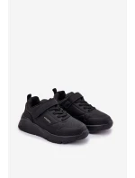 Dziecięce Lekkie Buty Sportowe Na Platformie Czarne Mirivia